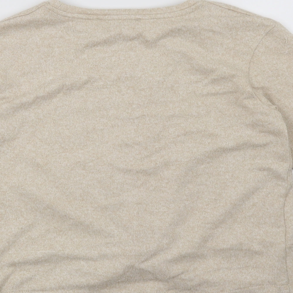 Marks and Spencer Girls Beige   Pullover Jumper Size 11-12 Years