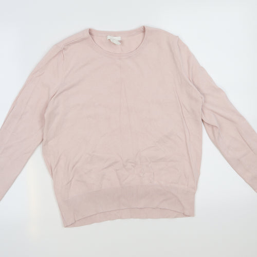 H&M Womens Pink   Pullover Jumper Size M