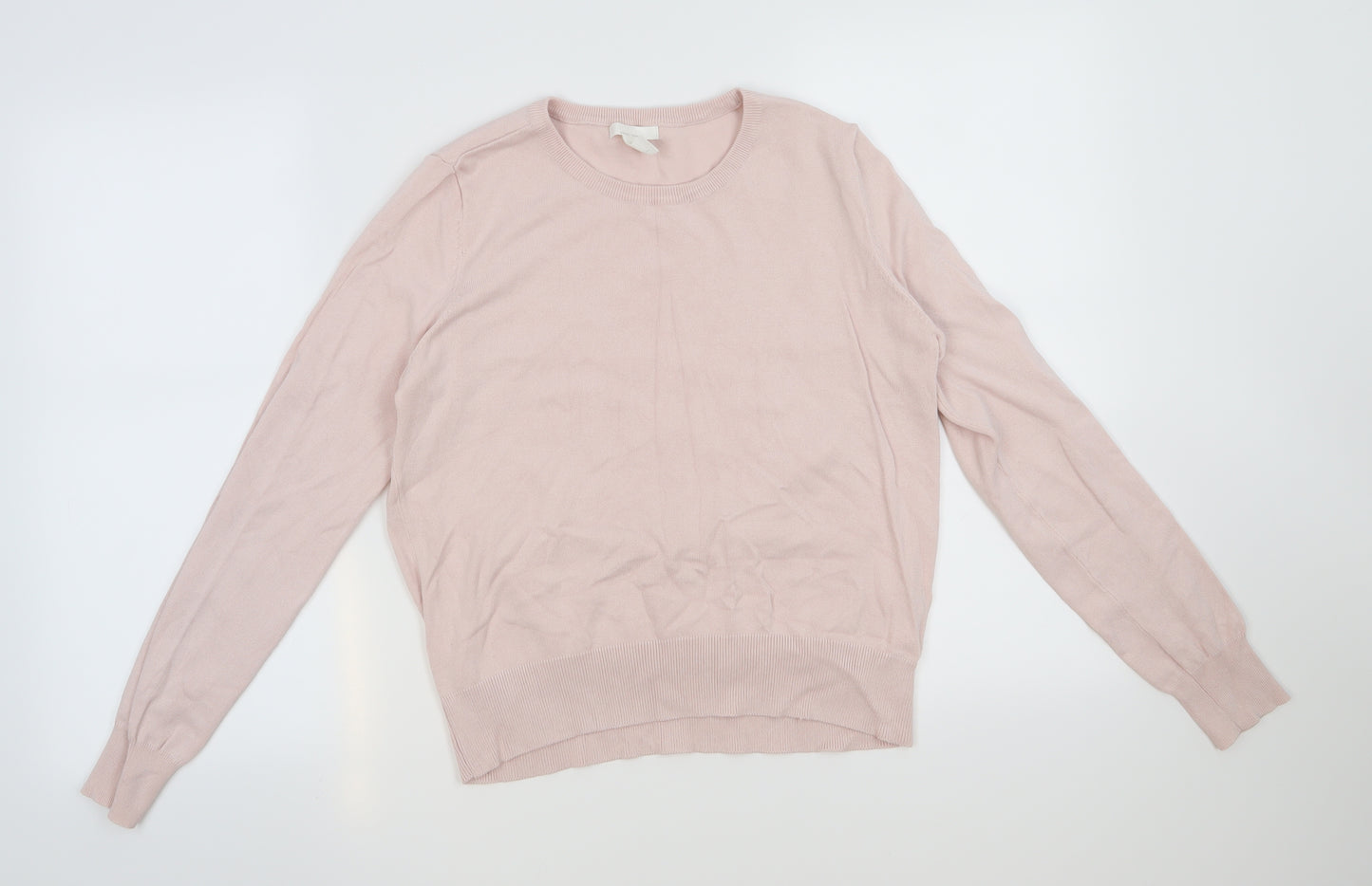 H&M Womens Pink   Pullover Jumper Size M