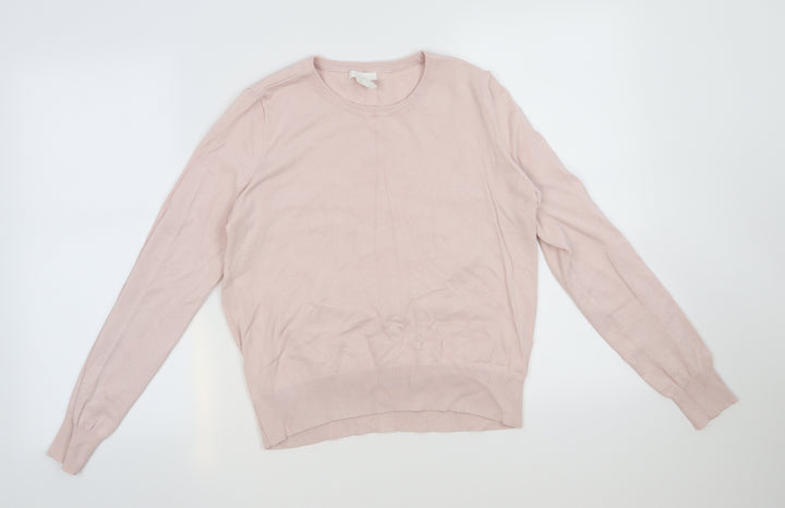 H&M Womens Pink   Pullover Jumper Size M