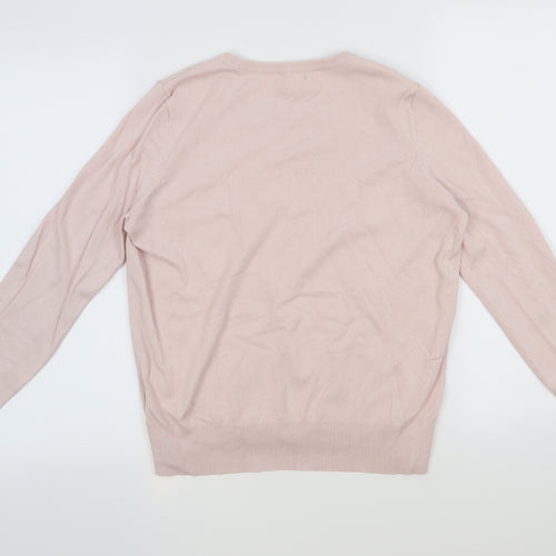 H&M Womens Pink   Pullover Jumper Size M