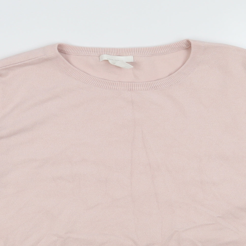 H&M Womens Pink   Pullover Jumper Size M