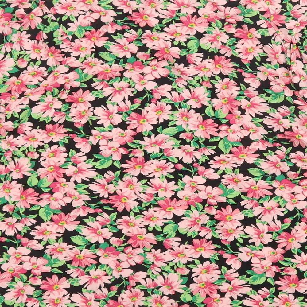 F&F Womens Pink Floral  Basic Blouse Size 10
