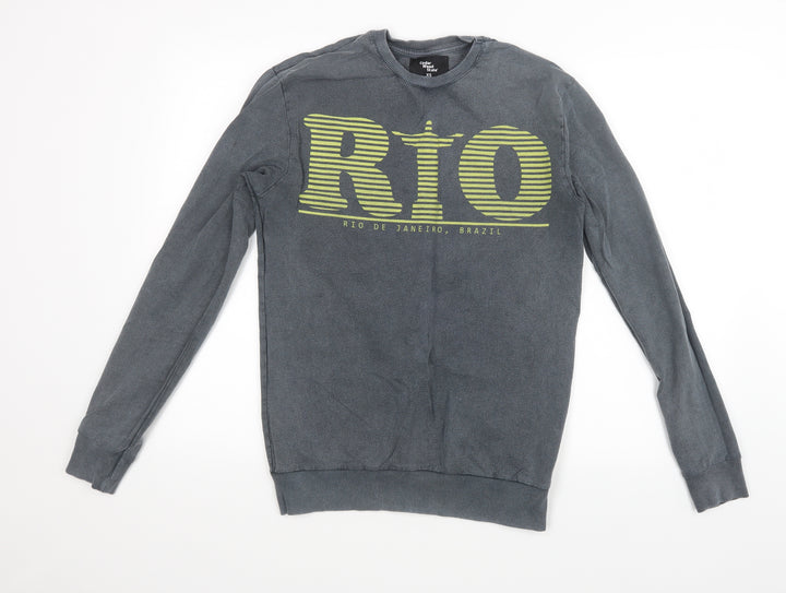 Cedar Wood State Mens Grey   Pullover Sweatshirt Size XS