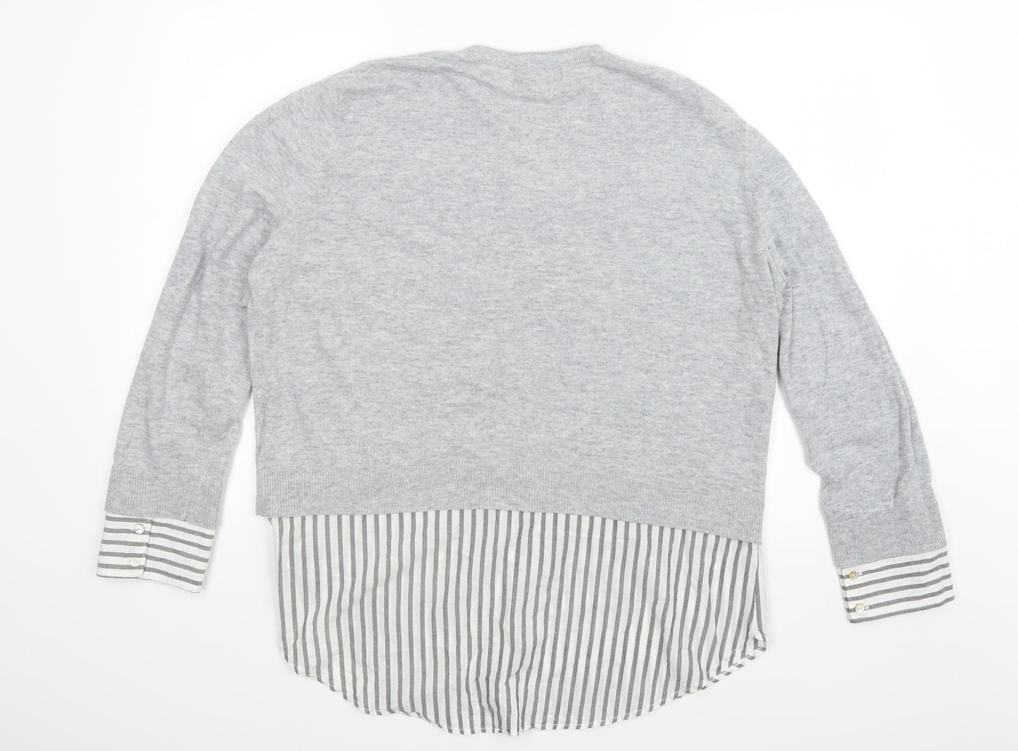 H&M Womens Grey   Pullover Jumper Size M