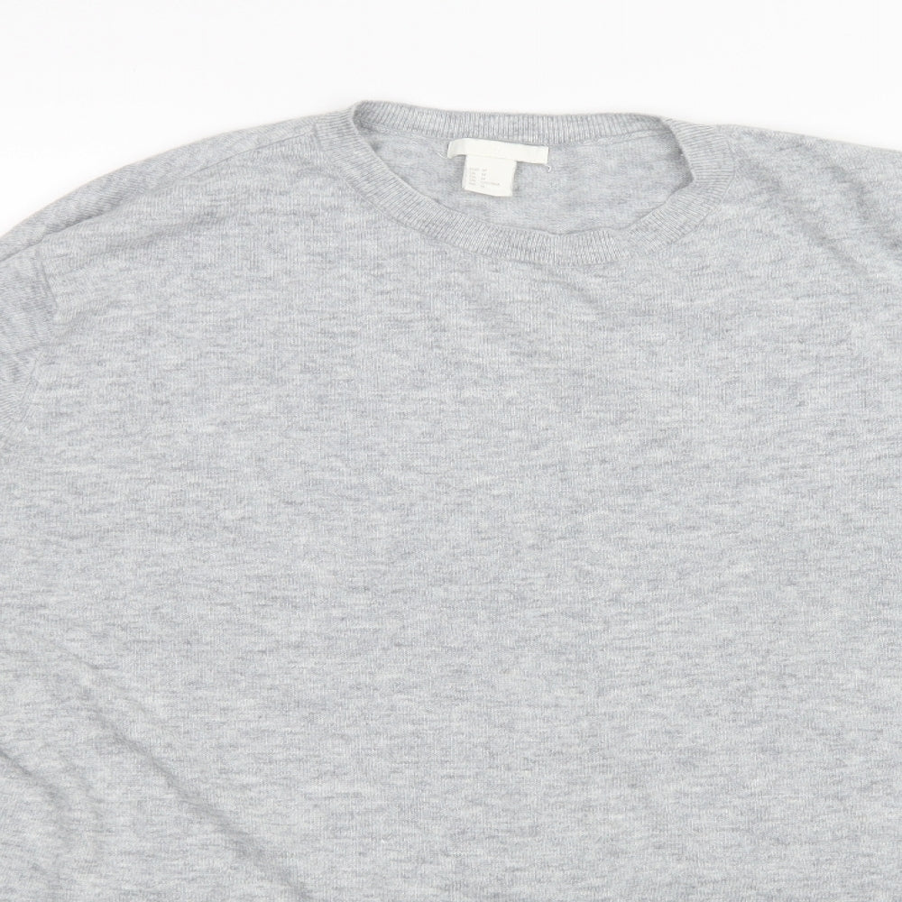 H&M Womens Grey   Pullover Jumper Size M