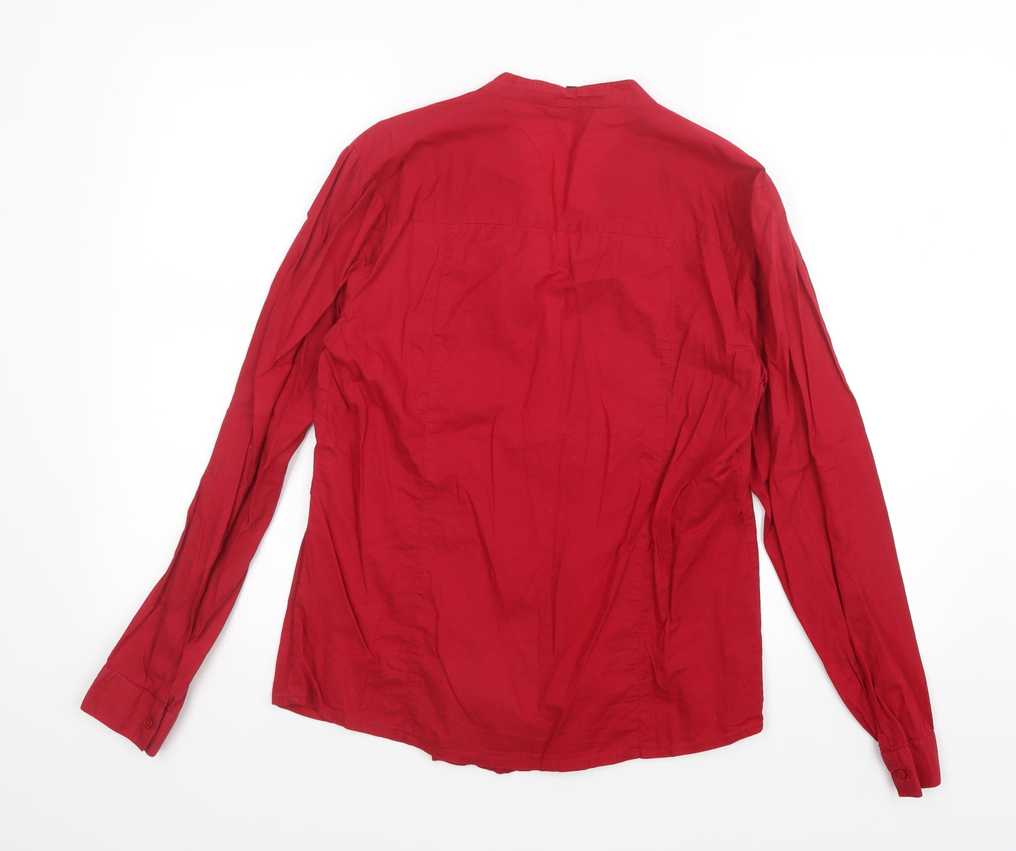 Debenhams Womens Red   Basic Button-Up Size 12  - String tie around back has been removed