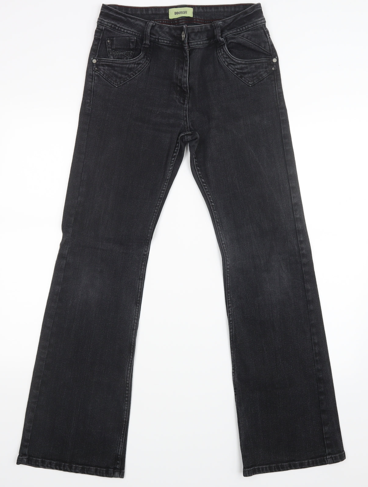 George Womens Black   Bootcut Jeans Size 12 L30 in