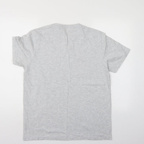 Atlantic Bay Mens Grey    T-Shirt Size M