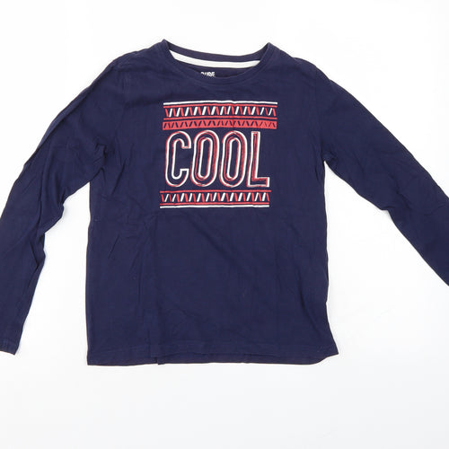 Dude Pepperts Boys Blue   Basic T-Shirt Size 8-9 Years