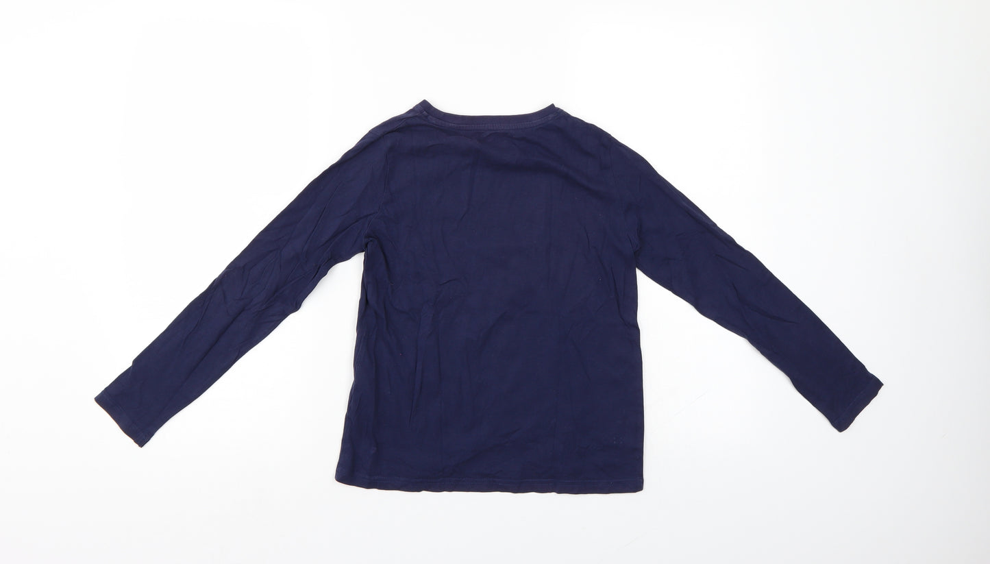 Dude Pepperts Boys Blue   Basic T-Shirt Size 8-9 Years