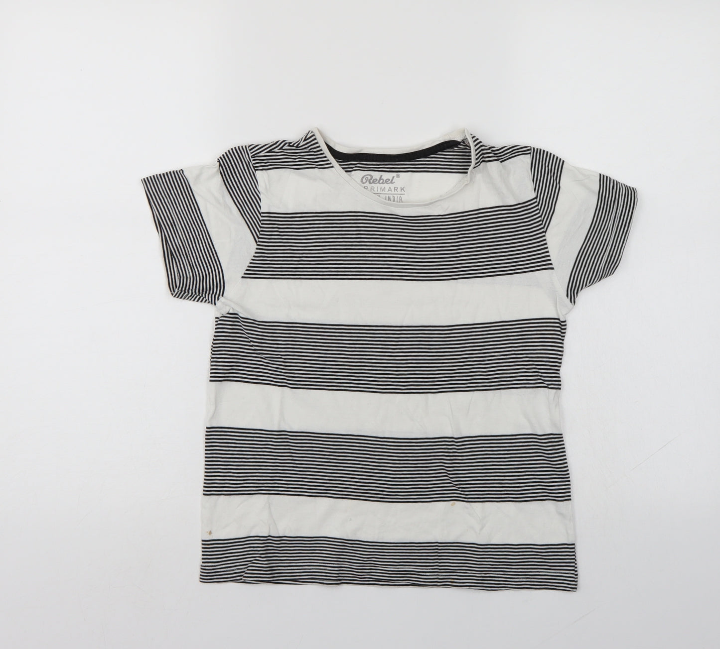 Primark Girls Multicoloured Striped  Basic Polo Size 8-9 Years