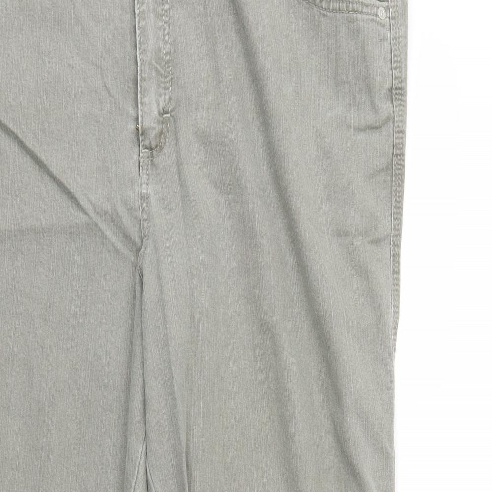 Marks and Spencer Womens Grey   Straight Jeans Size 22 L29 in