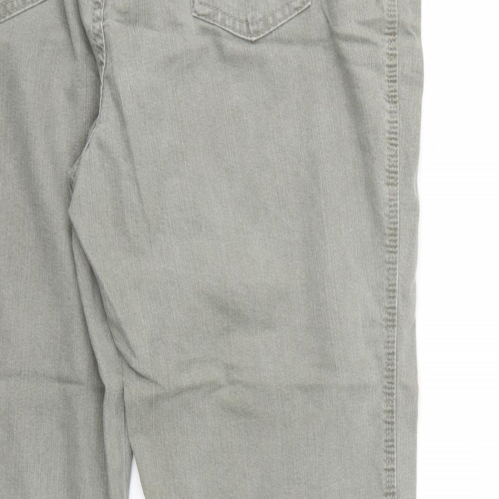 Marks and Spencer Womens Grey   Straight Jeans Size 22 L29 in