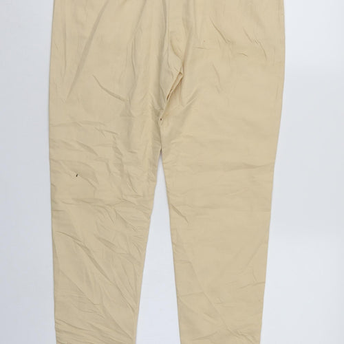 ESMARA Womens Beige   Cropped Trousers Size 12 L25 in