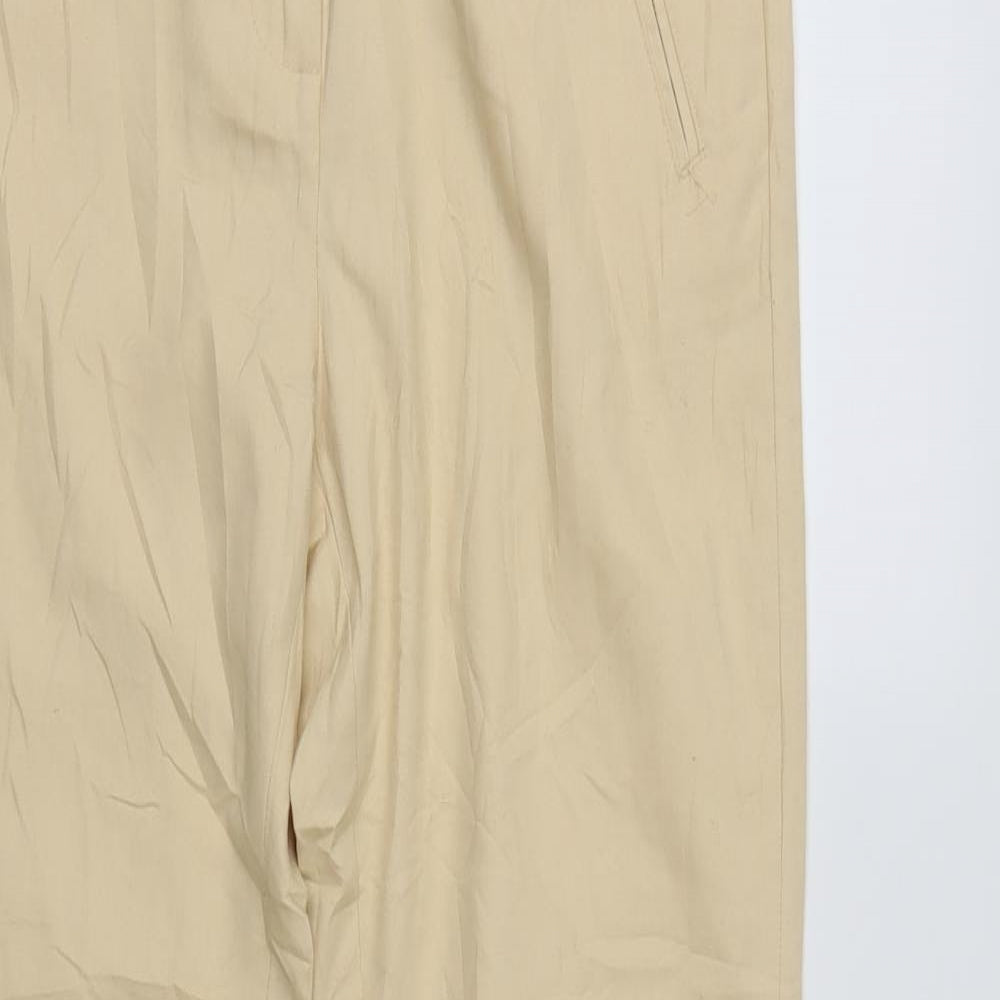 ESMARA Womens Beige   Cropped Trousers Size 12 L25 in