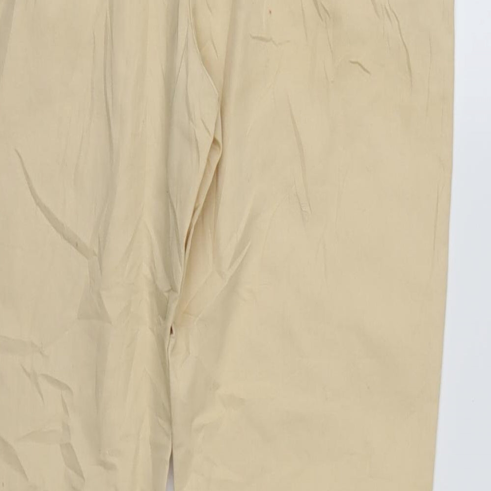 ESMARA Womens Beige   Cropped Trousers Size 12 L25 in