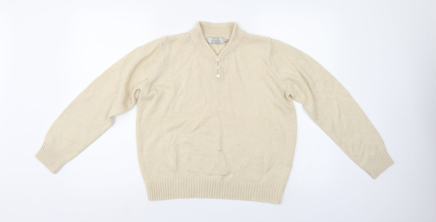Honor Milburn  Womens Ivory   Pullover Jumper Size 14
