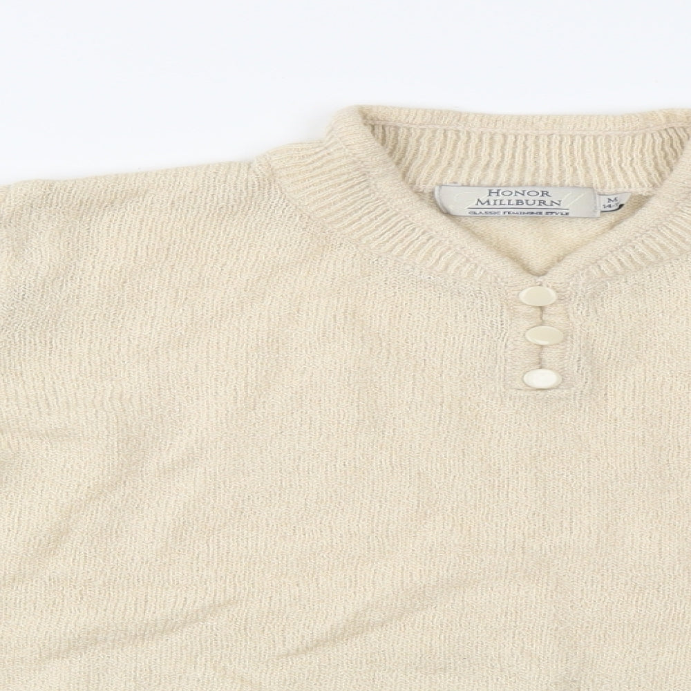 Honor Milburn  Womens Ivory   Pullover Jumper Size 14