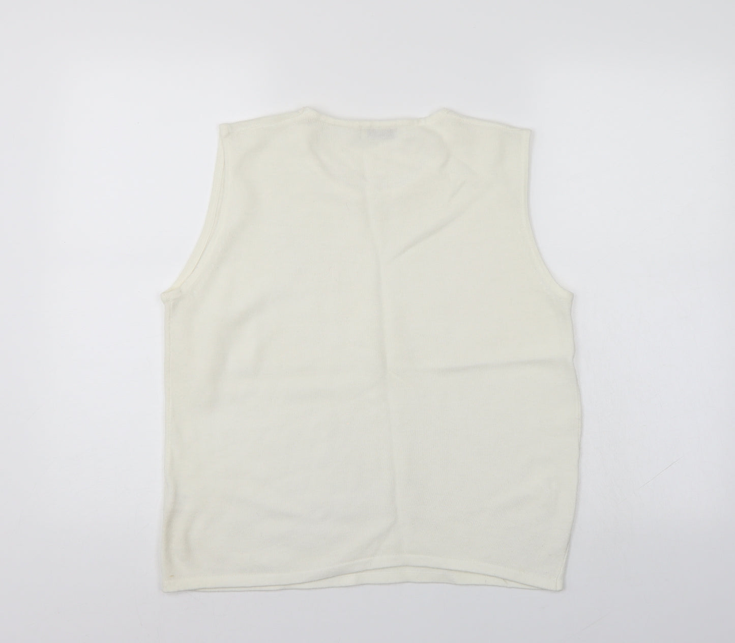 Cordelia Womens White   Basic Tank Size 16
