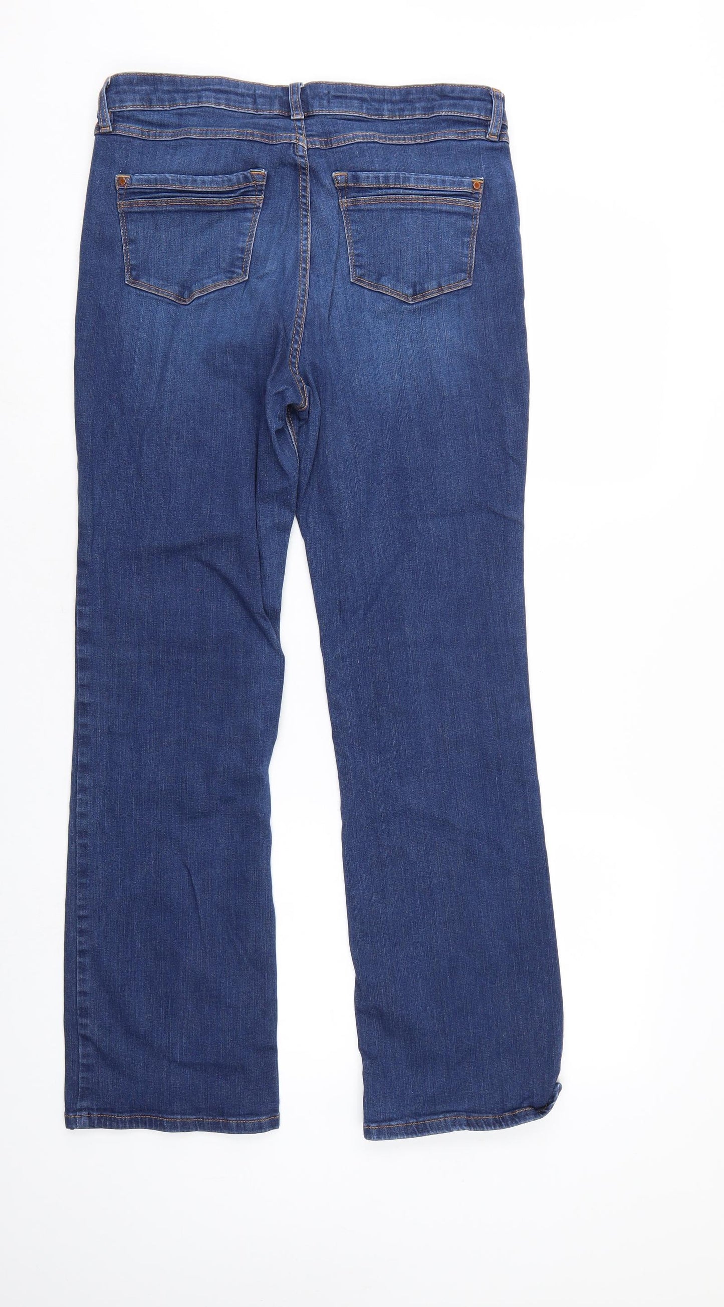 George Womens Blue  Denim Bootcut Jeans Size 14 L28 in