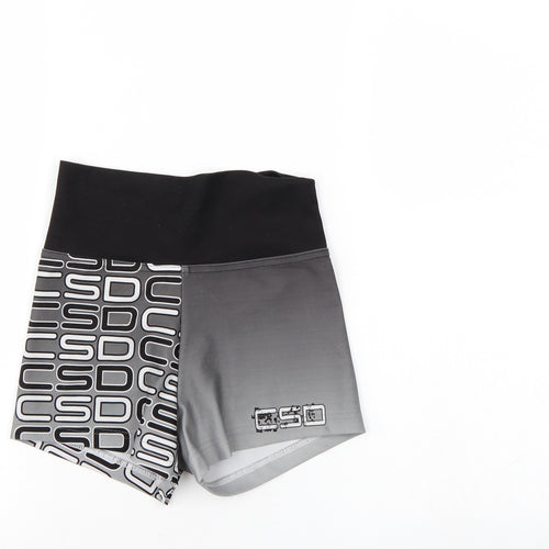 Preworn Womens Grey   Hot Pants Shorts Size 6 - Elastic Waist