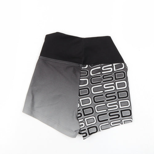 Preworn Womens Grey   Hot Pants Shorts Size 6 - Elastic Waist