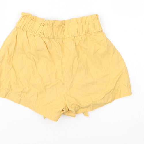 George Girls Yellow   Cargo Shorts Size 7-8 Years