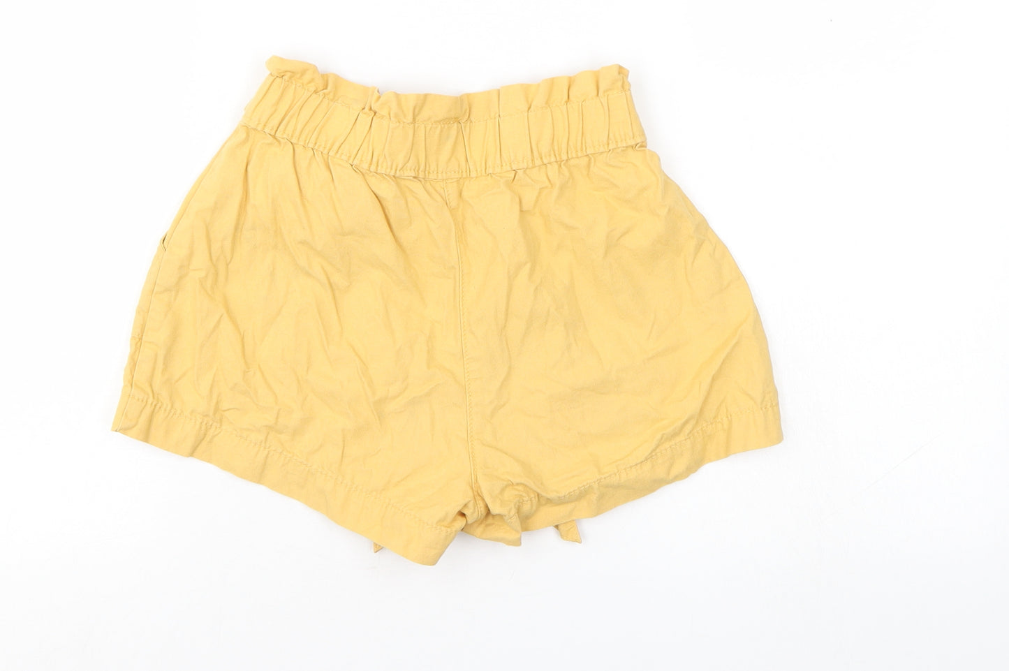 George Girls Yellow   Cargo Shorts Size 7-8 Years