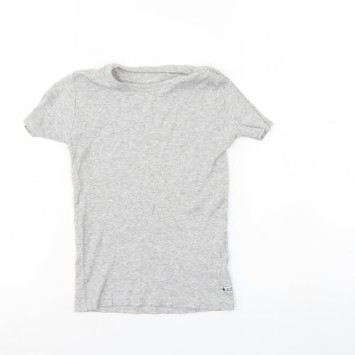 NEXT Girls Grey   Basic T-Shirt Size 5-6 Years