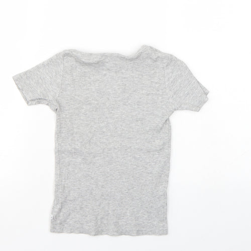 NEXT Girls Grey   Basic T-Shirt Size 5-6 Years