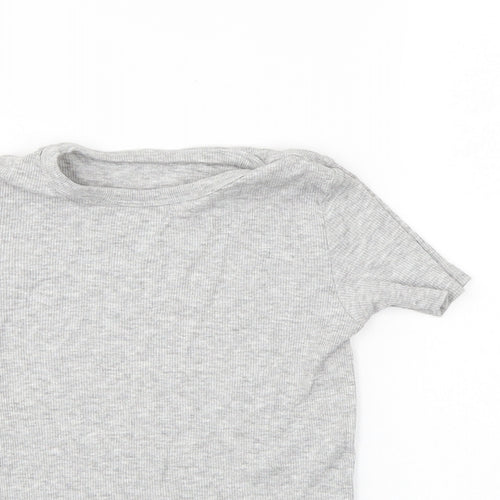 NEXT Girls Grey   Basic T-Shirt Size 5-6 Years