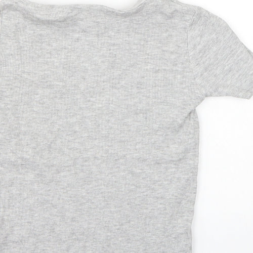 NEXT Girls Grey   Basic T-Shirt Size 5-6 Years