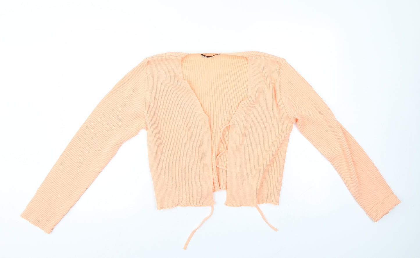 Bohoo Womens Orange   Cardigan Jumper Size S  - cropped