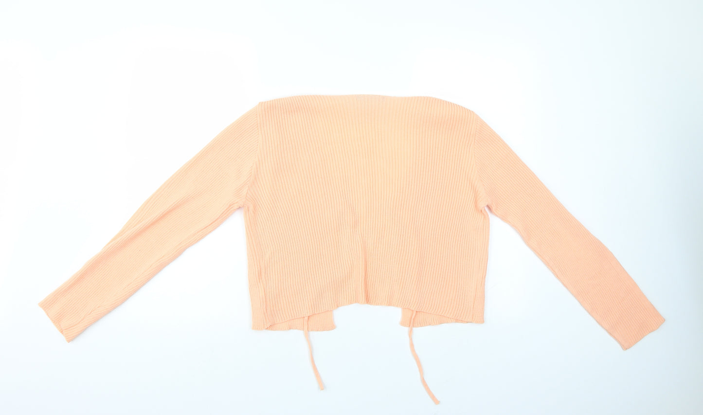 Bohoo Womens Orange   Cardigan Jumper Size S  - cropped