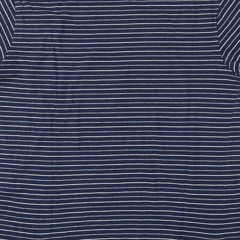 Cedar Wood State Mens Blue Striped   T-Shirt Size XL