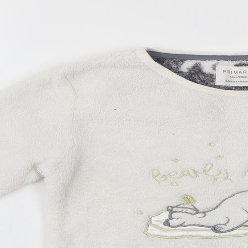 Priark Girls White   Pullover Jumper Size 7-8 Years