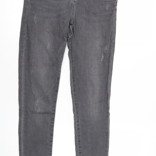 F&F Womens Grey   Tapered Jeans Size 8 L28 in