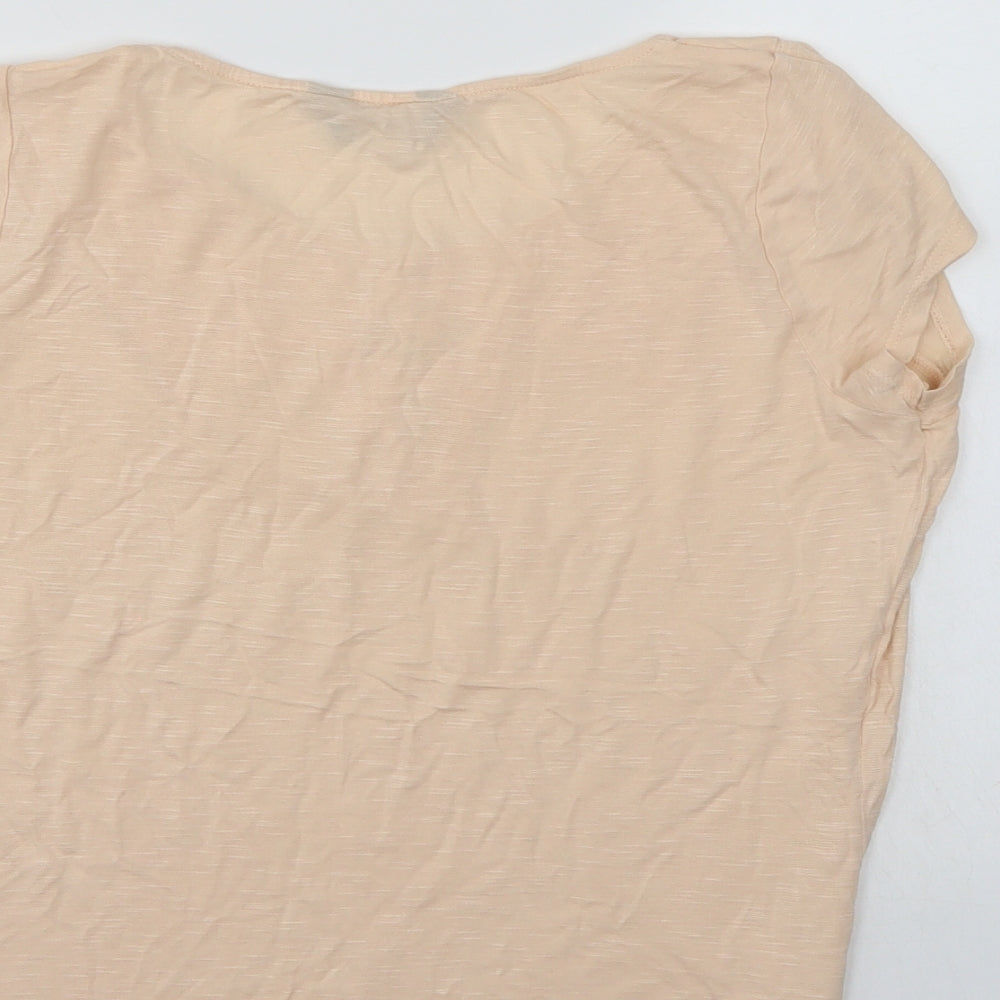 Dorothy Perkins Womens Ivory   Basic T-Shirt Size 12