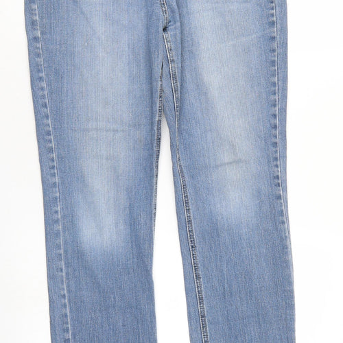 Papaya Womens Blue  Denim Straight Jeans Size 14 L27 in
