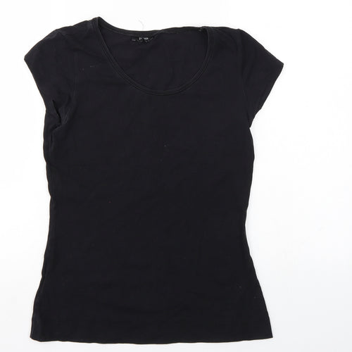 Papaya Womens Black   Basic T-Shirt Size 12