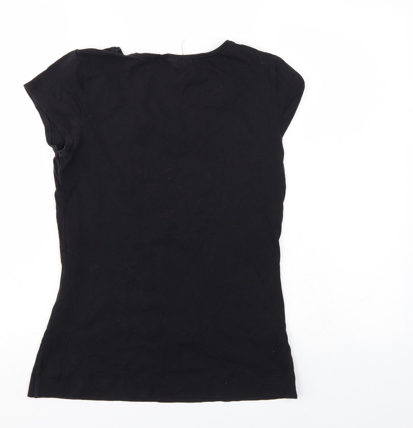 Papaya Womens Black   Basic T-Shirt Size 12