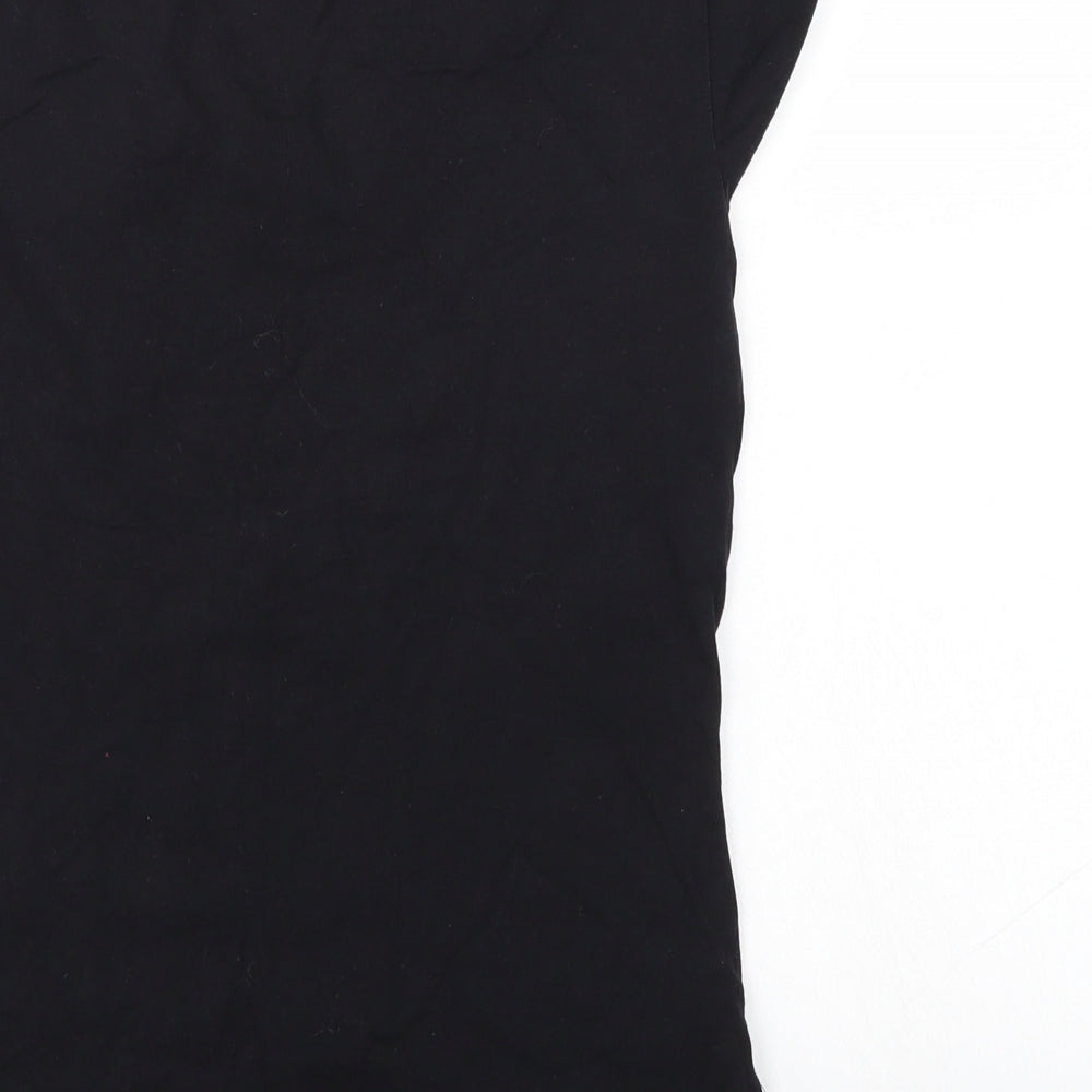 Papaya Womens Black   Basic T-Shirt Size 12