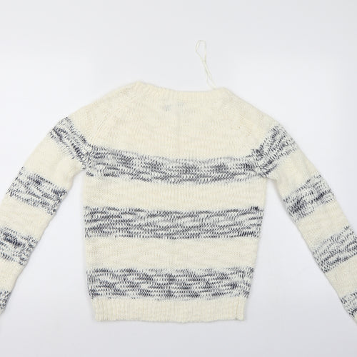 Papaya Womens Multicoloured Striped  Pullover Jumper Size 10