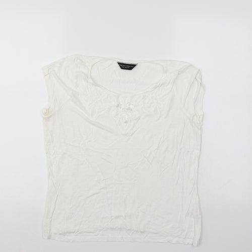 Dorothy Perkins Womens White   Basic T-Shirt Size 12