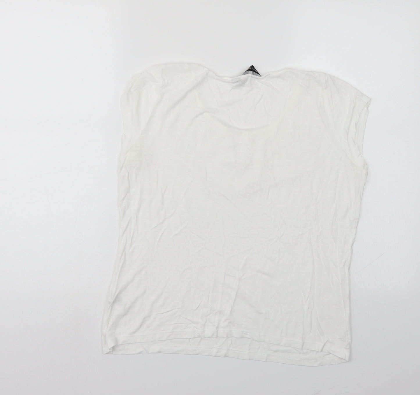 Dorothy Perkins Womens White   Basic T-Shirt Size 12