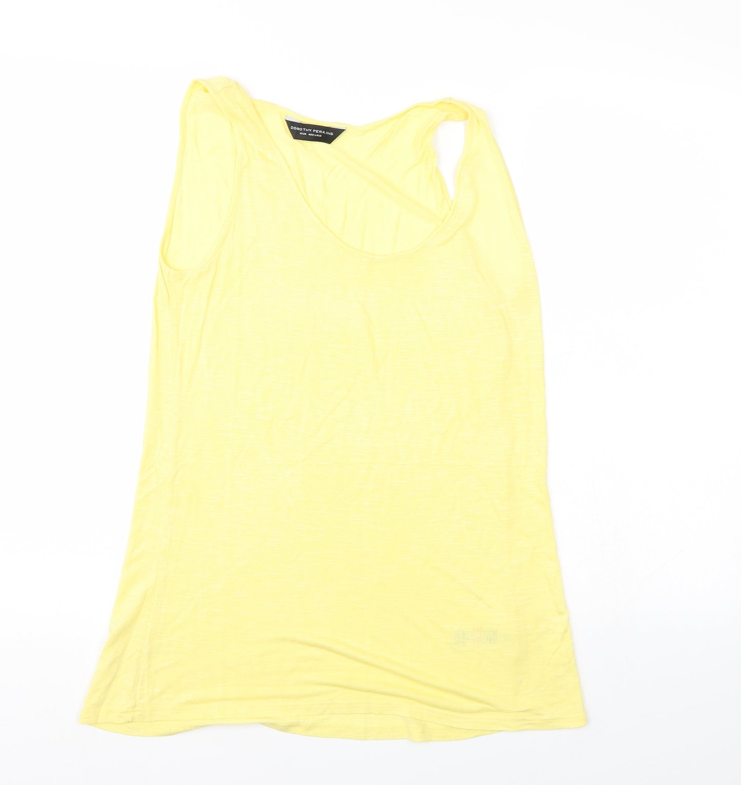 Dorothy Perkins Womens Yellow   Basic Tank Size 12