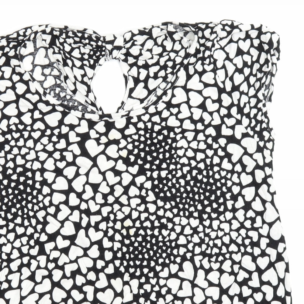 George Womens Black Polka Dot  Basic Blouse Size 20