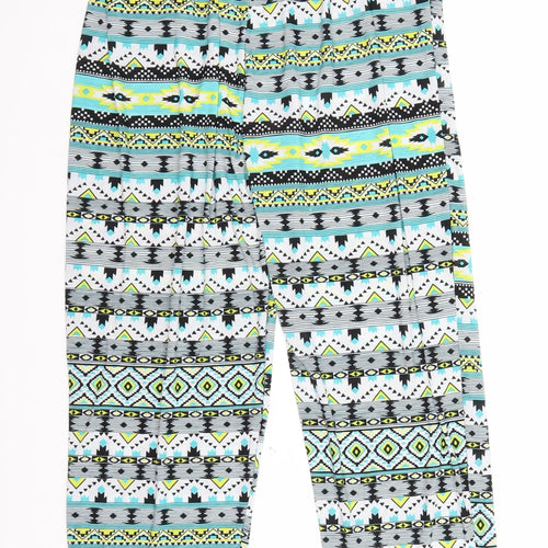 Preworn Womens Blue Geometric  Trousers  Size XL L27 in