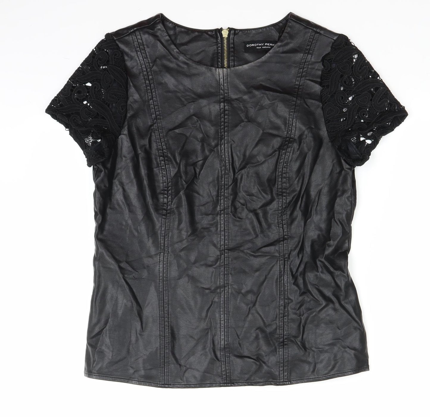 Dorothy Perkins Womens Black   Basic Blouse Size 12
